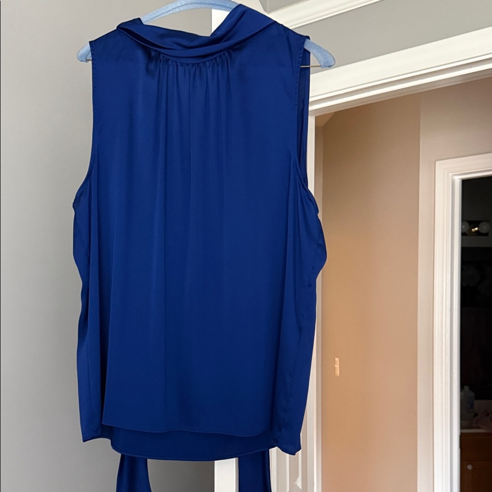 White House Black Market Royal Blue Blouse